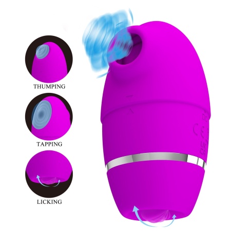 Wielofunkcyjny stymulator łechtaczki Shakira z technologią Thumping, 23 cm - 3