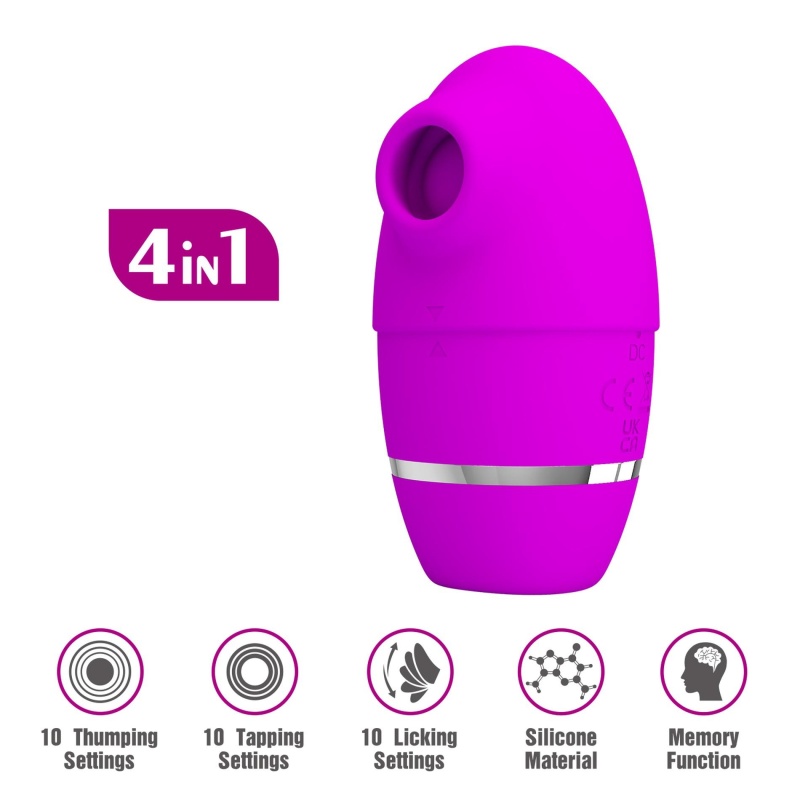 Wielofunkcyjny stymulator łechtaczki Shakira z technologią Thumping, 23 cm - 5
