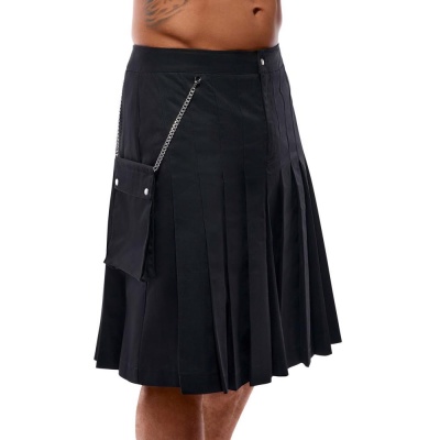 Men's Kilt black LP-694 - 1 2