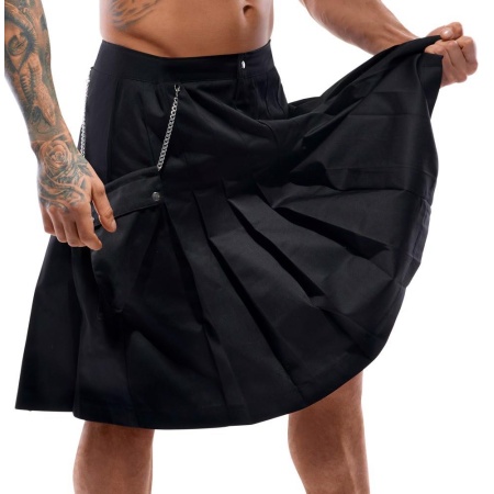 Men's Kilt black LP-694 - 4