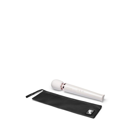 Pearl White - Masażer akumulatorowy typu wand z silikonową głowicą i elastyczną szyjką, 34 cm - 3