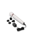 Pearl White - Masażer akumulatorowy typu wand z silikonową głowicą i elastyczną szyjką, 34 cm - 4