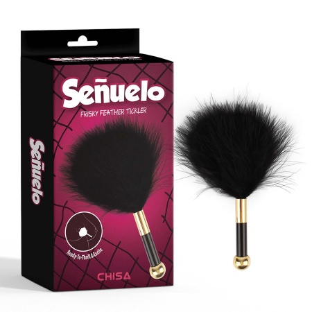 Frisky Feather Tickler - Łaskotka z Piór w Kształcie Serca na Akrylowym Uchwycie ze Stopem Cynku, 15 cm - 1