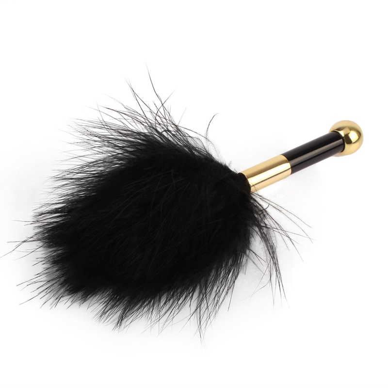 Frisky Feather Tickler - Łaskotka z Piór w Kształcie Serca na Akrylowym Uchwycie ze Stopem Cynku, 15 cm - 4
