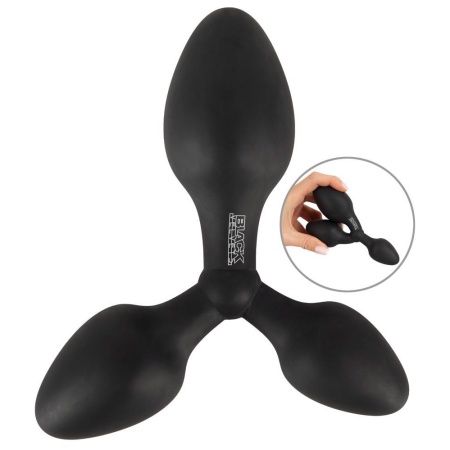 Korek analny treningowy Triple Butt Plug 3 w 1, 13,8 cm - 2