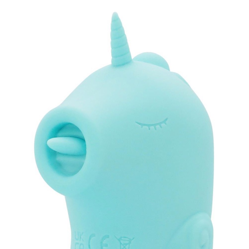 Wibrator do stymulacji punktu G i łechtaczki UNIHORN C-Horse Ocean Peak – silikon, 2 silniki, ruchomy języczek, długość 15 cm, Ø - 8