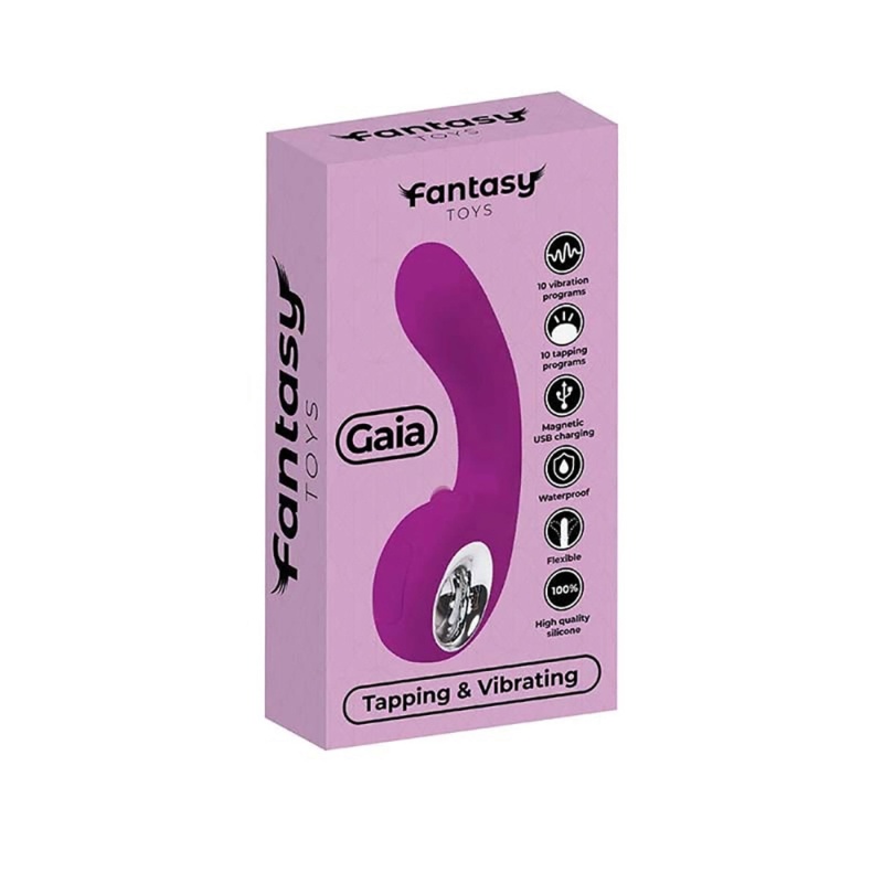 Stymulator punktu G Tapping & Vibrating z funkcją uderzania i wibracji, 18 cm - 7