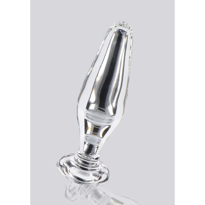 Szklany korek analny Star Sparkler ze zwężaną końcówką, 12 cm - 1