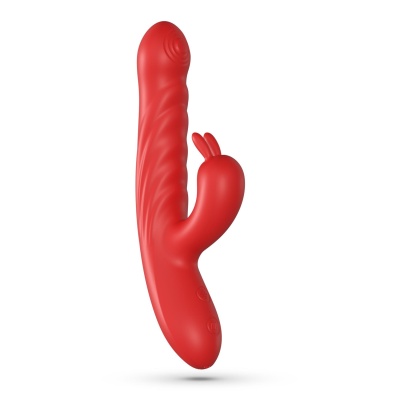 Wibrator króliczy Lapin Thrusting 21,5 cm czerwony - 1