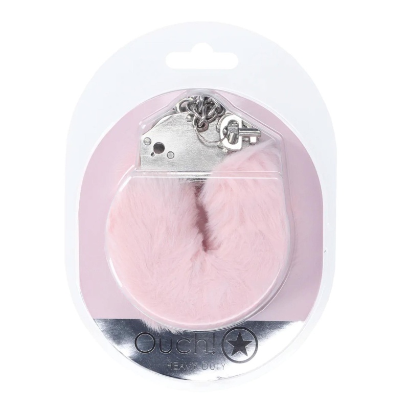 Heavy-duty Fluffy Handcuffs - Powder Pink - 2