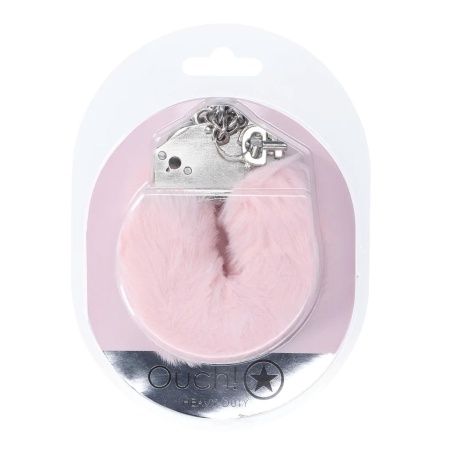 Heavy-duty Fluffy Handcuffs - Powder Pink - 2