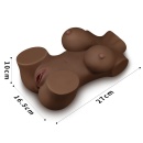 Masturbator w kształcie torsu Streetgirl's 5 Black 27x16,5x10 cm - 7