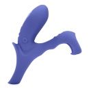 Vibrating Cockring with Clit Stimulation - Tamiya Blue - 1
