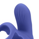 Vibrating Cockring with Clit Stimulation - Tamiya Blue - 6