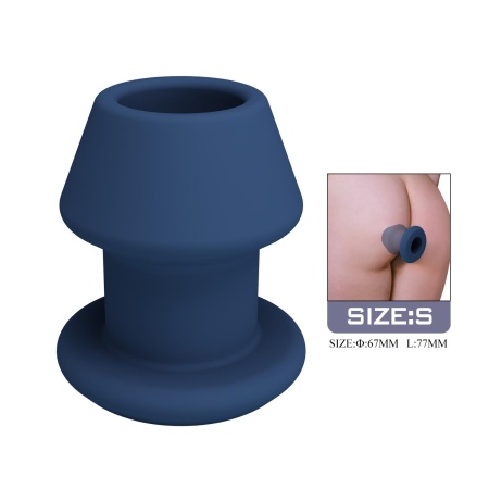 Plug analny Jack z otwartym kanałem - 7,7 cm - 2
