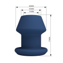 Plug analny Jack z otwartym kanałem - 7,7 cm - 7