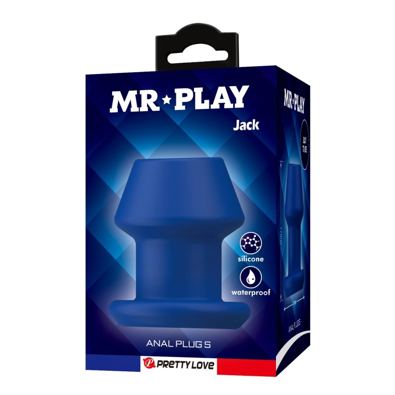 Plug analny Jack z otwartym kanałem - 7,7 cm - 8