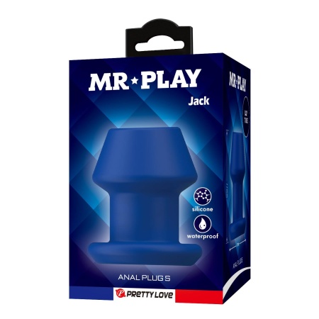 Plug analny Jack z otwartym kanałem - 7,7 cm - 8