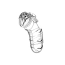 Klatka czystości Model 05 - poliwęglan, regulowane pierścienie i dystanse, długość 14 cm - 1