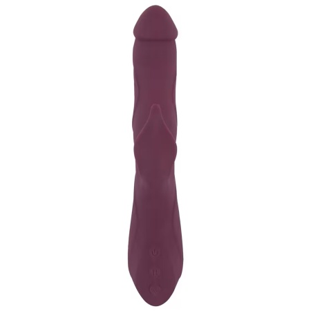 Wibrator typu króliczek JAVIDA-3 z funkcją pchania i rotującymi perełkami, 25-26,3 cm - 4