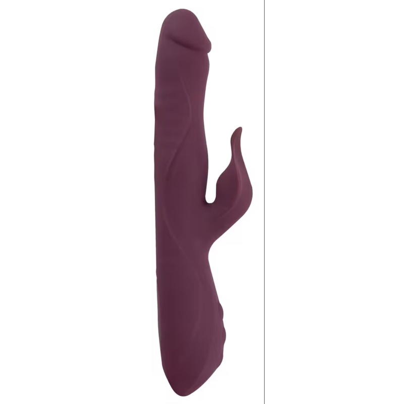 Wibrator typu króliczek JAVIDA-3 z funkcją pchania i rotującymi perełkami, 25-26,3 cm - 7