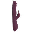 Wibrator typu króliczek JAVIDA-3 z funkcją pchania i rotującymi perełkami, 25-26,3 cm - 7