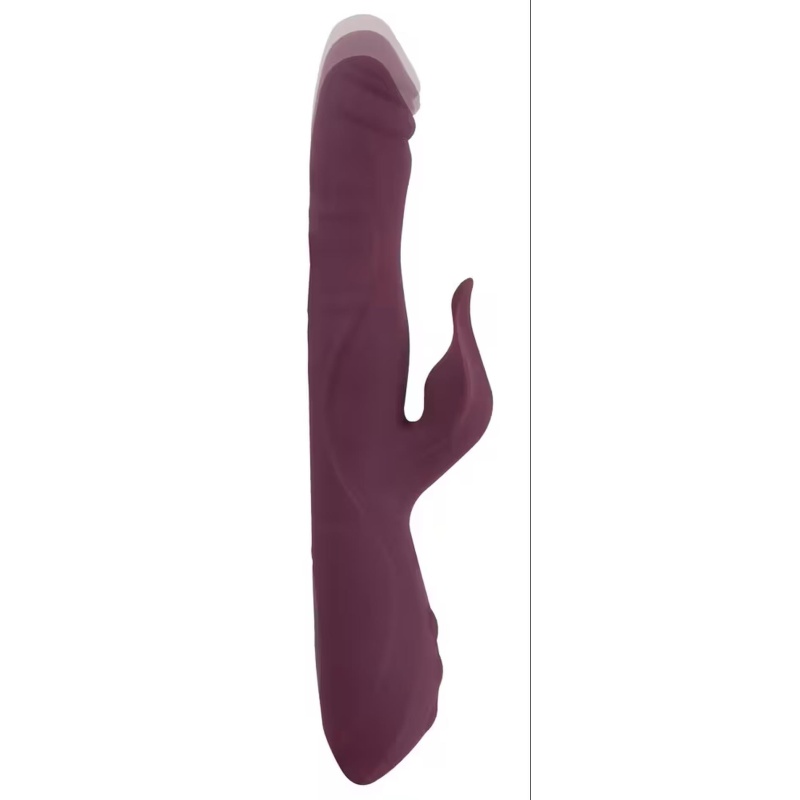 Wibrator typu króliczek JAVIDA-3 z funkcją pchania i rotującymi perełkami, 25-26,3 cm - 8