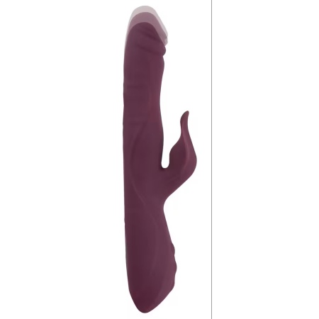 Wibrator typu króliczek JAVIDA-3 z funkcją pchania i rotującymi perełkami, 25-26,3 cm - 8
