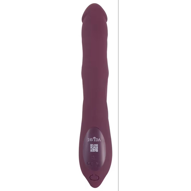 Wibrator typu króliczek JAVIDA-3 z funkcją pchania i rotującymi perełkami, 25-26,3 cm - 9