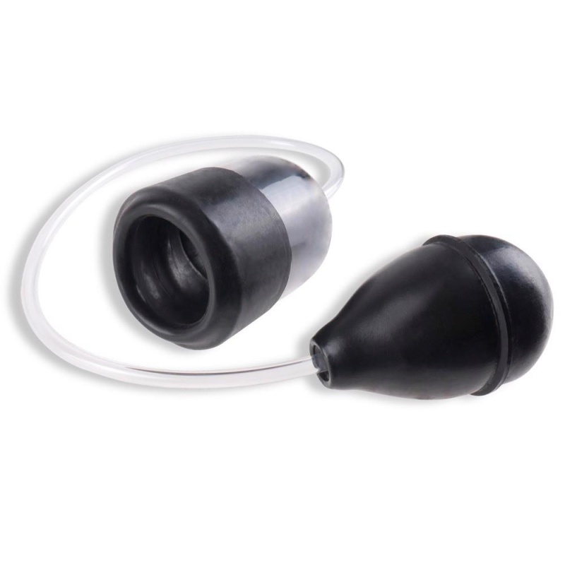 Pompka do żołędzi Suck N' Stroke Head Pump – manualna pompka kulowa z elastycznym rękawem PVC, 5,8 cm - 3
