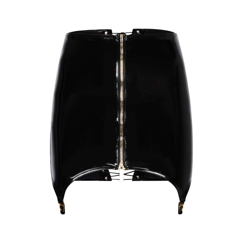 GUILTY PLEASURE SHADOW SHINE SKIRT BLACK, L - 3