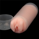 Dwustronny masturbator Virgin-Skin Blowout – pochwa i odbyt 22.3 cm, jasnoróżowy - 4