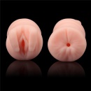 Dwustronny masturbator Virgin-Skin Blowout – pochwa i odbyt 22.3 cm, jasnoróżowy - 5