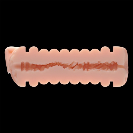Dwustronny masturbator Virgin-Skin Blowout – pochwa i odbyt 22.3 cm, jasnoróżowy - 6