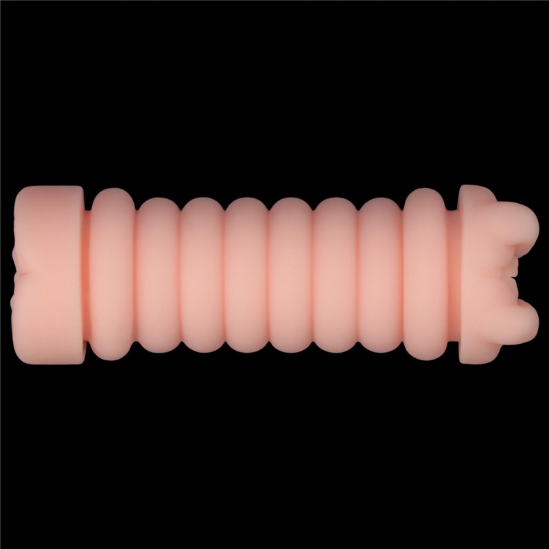 Dwustronny masturbator Virgin-Skin Blowout – pochwa i odbyt 22.3 cm, jasnoróżowy - 8