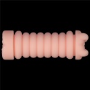 Dwustronny masturbator Virgin-Skin Blowout – pochwa i odbyt 22.3 cm, jasnoróżowy - 8