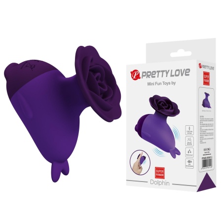 Mini wibrator Dolphin 6,4 cm, silikonowy - 1