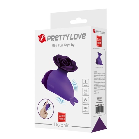 Mini wibrator Dolphin 6,4 cm, silikonowy - 9