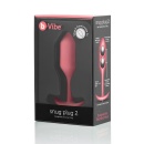 Korek analny Snug Plug 2 Coral - obciążony, 114 g, długość 10,5 cm, średnica 3,1 cm - 1
