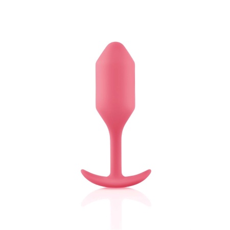Korek analny Snug Plug 2 Coral - obciążony, 114 g, długość 10,5 cm, średnica 3,1 cm - 2