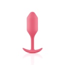 Korek analny Snug Plug 2 Coral - obciążony, 114 g, długość 10,5 cm, średnica 3,1 cm - 2