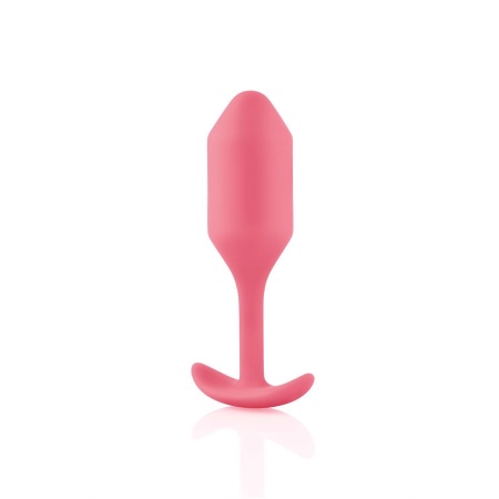 Korek analny Snug Plug 2 Coral - obciążony, 114 g, długość 10,5 cm, średnica 3,1 cm - 3