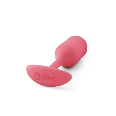 Korek analny Snug Plug 2 Coral - obciążony, 114 g, długość 10,5 cm, średnica 3,1 cm - 5