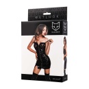 Glossy Nelly, dress, wetlook, black, M - 4