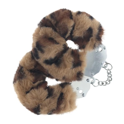 Heavy-duty Fluffy Handcuffs - Leopard - 1