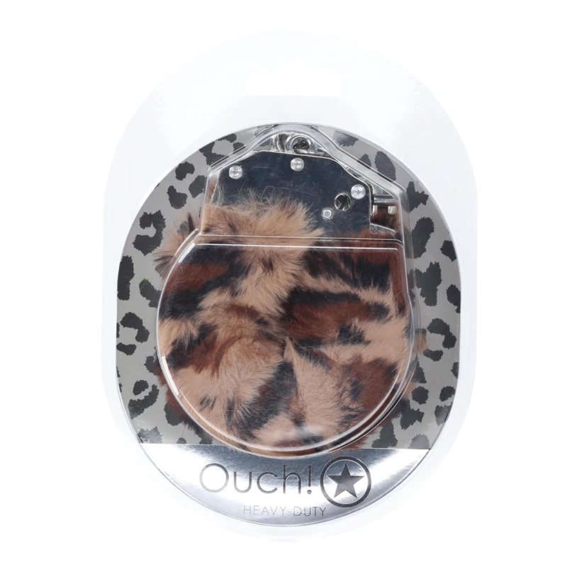 Heavy-duty Fluffy Handcuffs - Leopard - 2