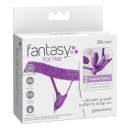 Wibrator Strap-on Ultimate G-Spot Butterfly - 2 niezależne silniki, 10 trybów, długość 10 cm, część wprowadzana 7,5 cm, średnica - 1