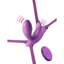Wibrator Strap-on Ultimate G-Spot Butterfly - 2 niezależne silniki, 10 trybów, długość 10 cm, część wprowadzana 7,5 cm, średnica - 4