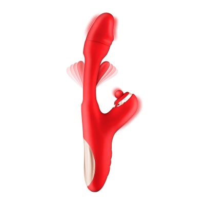 Wibrator króliczek 3-w-1 Joyfully z funkcją tapowania, silikon + ABS, 25 cm - 1