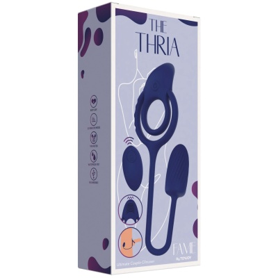 Pierścień Thria Ultimate Couple Climaxer z wibracjami, średnica 5 cm - 1 2